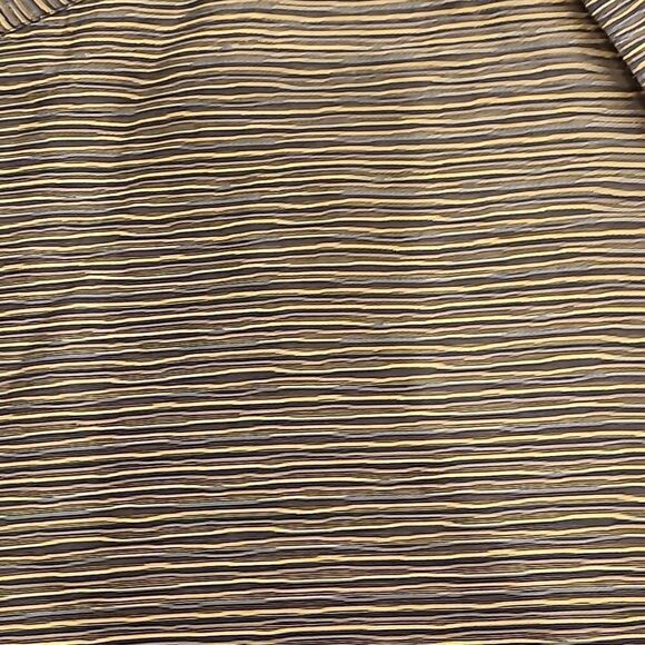 Luca diMarco Italy mens black, brown‎ and gold stripped button down long sleeve - Picture 2 of 5